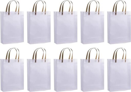 Vedini Gift Bags 5 Pieces Transparent Plastic Drink Wrapping Bags Thick, Durable, Waterproof, For Sweets, Souvenirs, Shopping Bags, (L -13CM H B-6CM W-15CM) - Image 3
