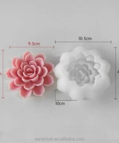 Alternative view of Vedini Lotus Flower Shaped Molds Scented Aromatherapys Making Handmade Ornament AI019