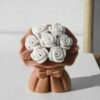 Vedini Tulip Rose Flower Candle Silicone Wave Spiral Candle Mold - Silicone Resin Casting Molds for Candle & Resin & Soap Craft Supplies AI038