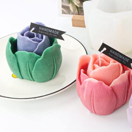 Double tulip flower mould