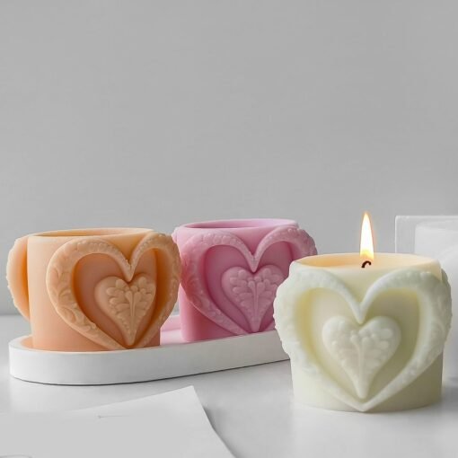 Vedini Love Heart Resin Jar Silicone Molds Cup Molds For Epoxy Resin Cup Pencil Cup Storage Jar Home Decoration - Image 8