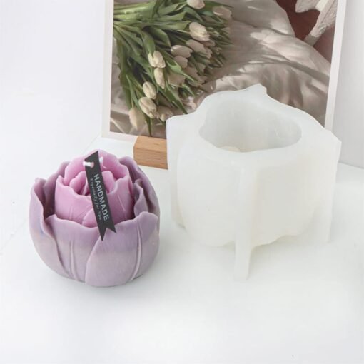Double tulip flower mould