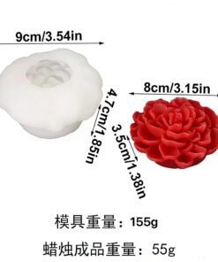 Alternative view of Vedini Lotus Flower Shaped Wax Candle Molds Scented Aromatherapy Making Mold Handmade Ornament Mold AI018