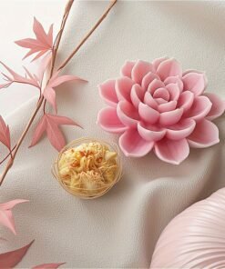 Vedini Lotus Flower Shaped Molds Scented Aromatherapys Making Handmade Ornament AI019