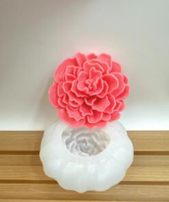 Vedini Lotus Flower Shaped Wax Candle Molds Scented Aromatherapy Making Mold Handmade Ornament Mold AI018