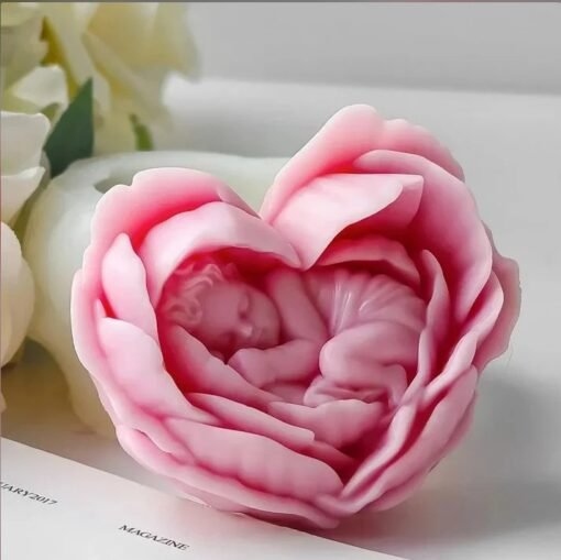 Baby Love Flower Silicone Mould, For Wax Mold