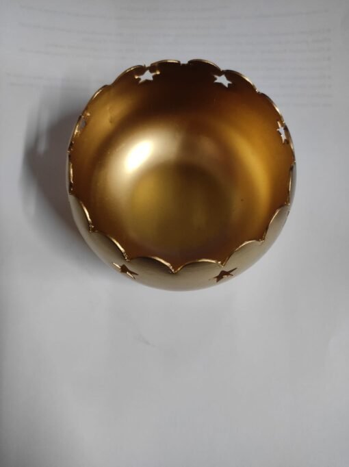 Vedini Star Brass Finish  Candle Bowl For Candle Making - Image 2