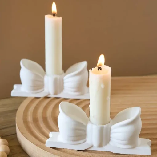 Vedini Bow candle Holder Mold JKB-2098