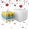 Alternative view of Vedini 3D Rose Flower Cube Candle Mold I 3D Fondant Bubble Rubik Cube Silicone Wax Epoxy Mould I Square Succulent Molds for DIY Handmade Chocolate, Cake Décor, Aromatherapy, Soap Resin Art Craft Home Decoration (Rose Rubik)JKB-530