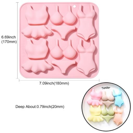 Vedini 10 Cavity Bikini Silicone Mold Swimsuit Silicone Mold - Image 2
