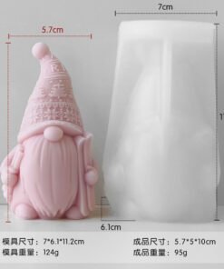 Alternative view of Vedini Dwarf Candle Silicone Mold – DIY Aromatherapy, Plaster & Resin Mold for Handmade Home Décor (JKB 2081 and 2082))