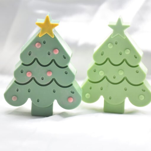 Vedini 3D Christmas Tree Aromatherapy Candle Silicone Mold Gingerbread Man Plaster Ornament Mold Christmas Series Cake Baking jkb 3D Christmas Tree Aromatherapy Candle Silicone Mold Gingerbread Man Plaster Ornament Mold Christmas Series Cake Baking JKB 2053 - Image 3
