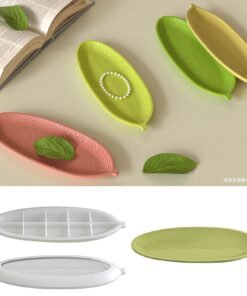 Vedini Long Leaf plate mold leaf tray concrete mold furniture ornaments decorative mold jkb-2078