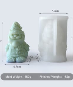 Alternative view of Vedini Christmas Santa candle mold DIY scarf Santa Claus aromatherapy candle plaster JKB-2086