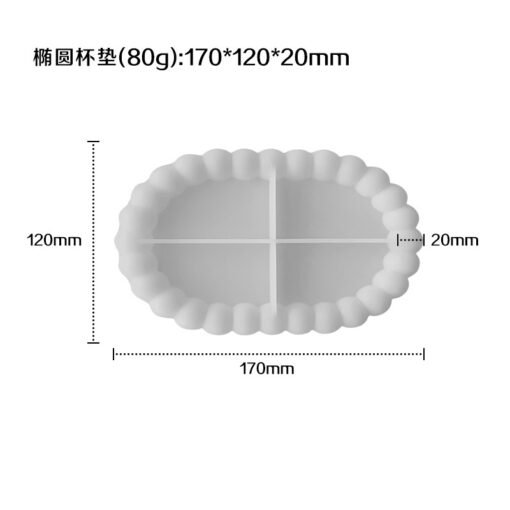 Bubble Tray Coaster Silicone Mold DIY Resin Stone Mold