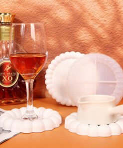 Alternative view of Vedini Bubble Tray Coaster Silicone Mold DIY Resin Stone Mold JKB-2083