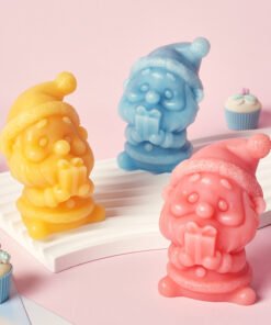 Alternative view of Vedini New Santa Claus silicone mold DIY making aromatherapy candle plaster ornaments Christmas decoration jkb 2056