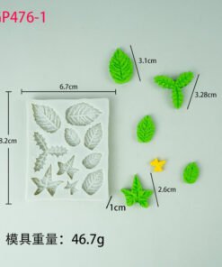 Vedini Flowers and leaves embossed chocolate mold DIY cake decoration fondant clay handmade silicone mold jkb 2059