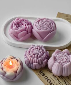 Vedini  Flower Candle Soap Resin Silicone Mold JKB-2091 and 2092