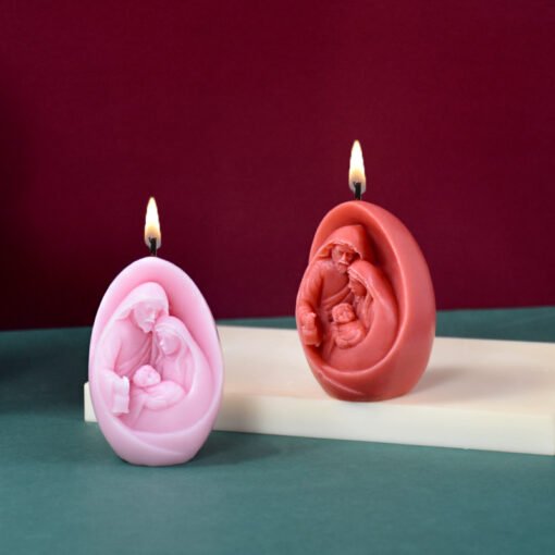 Vedini Cross-border new Jesus birth mold three-dimensional aromatherapy candle home decoration Jesus silicone mold decoration jkb 2060 - Image 3