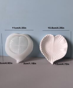 Alternative view of Vedini Concrete Leaf tray mold love leaf tray mold-JKB-2067