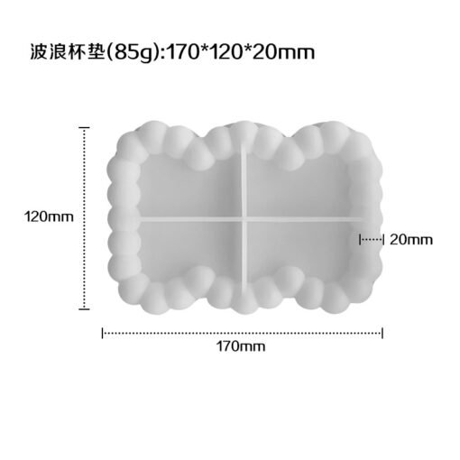 Vedini bubble tray coaster silicone mold table storage coaster DIY plaster glue mirror mold jkb-2085 - Image 2