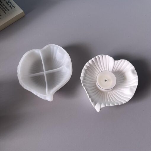 Vedini Concrete Leaf tray mold love leaf tray mold-JKB-2067 - Image 3
