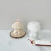 DIY Teddy Dog Candle Mold Cute Scarf Dog Cake Soap Silicone Mold