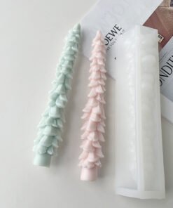 Vedini New long strip candle silicone mold DIY long strip Christmas tree scented candle handmade soap mold  5476BI