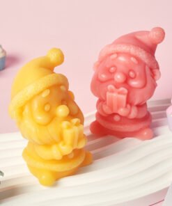 Vedini New Santa Claus silicone mold DIY making aromatherapy candle plaster ornaments Christmas decoration jkb 2056