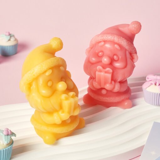 Vedini New Santa Claus silicone mold DIY making aromatherapy candle plaster ornaments Christmas decoration jkb 2056
