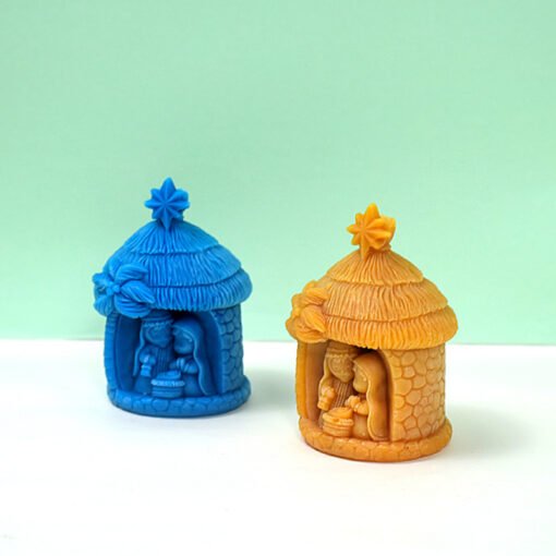 Vedini Hanwen's new three-dimensional house family silicone mold aromatherapy candle mold plaster diffuser stone glue mold jkb 2055 - Image 2