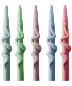 Alternative view of Vedini  Snake Wrapped Cylinder  Candle Mold JKB-2099