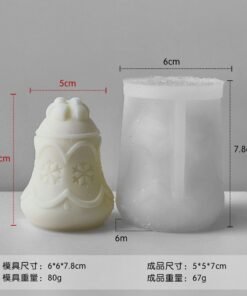 Vedini Christmas Bell Silicone mould for Candles, Soap & Resin (SCM 267)