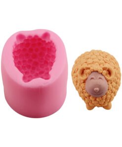 Vedini 3D Curly Sheep Silicone Mold- 1 cavities - Sheep mold silicone mold plaster mold Ice mold chocolate mold sheep candle mold sheep candle mold JKB-3000