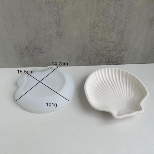Vedini Shell conch concrete dish tray silicone mold JKB-2069
