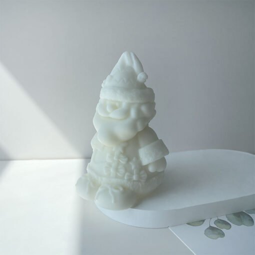 Vedini Christmas Santa candle mold DIY scarf Santa Claus aromatherapy candle plaster JKB-2086 - Image 3