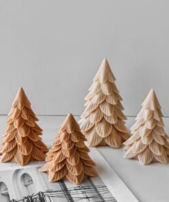 Alternative view of Vedini Christmas tree leaf Silicone mould for Candles, Soap & Resin (SCM 261)