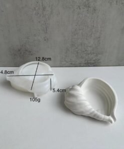Vedini New conch shell Concrete silicone mold candle Cup shell storage dish tray plaster mold epoxy mold JKB-2070