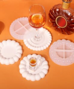 Vedini Bubble Tray Coaster Silicone Mold DIY Resin Stone Mold JKB-2083