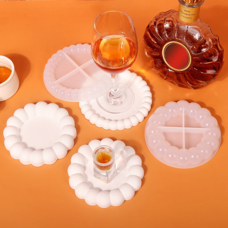 Vedini Bubble Tray Coaster Silicone Mold DIY Resin Stone Mold JKB-2083
