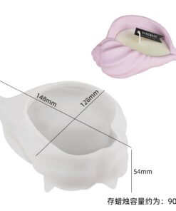 Alternative view of Vedini New conch shell Concrete silicone mold candle Cup shell storage dish tray plaster mold epoxy mold JKB-2070