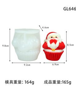Alternative view of Vedini Christmas Series Aromatherapy Candle Silicone Mold DIY Santa Claus Gift Elk Ornament Silicone Mold jkb 2058