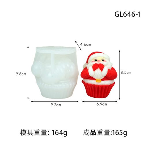 Vedini Christmas Series Aromatherapy Candle Silicone Mold DIY Santa Claus Gift Elk Ornament Silicone Mold jkb 2058 - Image 2