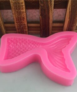 Alternative view of Vedini Large Mermaid Fish Tail Shape Silicone Mold Hand Fold Candy Cake Mold Fold Fold Candy Tool Decorative Tool JKB-3032