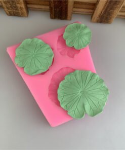 Vedini Lotus Pond Moonlight Series 3 Pieces Lotus Leaf Silicone Mold JKB-3023