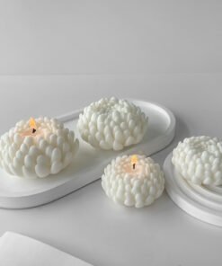 Alternative view of Vedini 3D Chrysanthemum Flower Candle Mold Flower Handmade Soap Expanding Fragrant Stone Gypsum Glue Dropping Ornaments Chrysanthemum Mold JKB -3012 small and medium