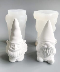 Vedini dwarf Scented Candle Mold, Christmas 3D Plaster Figurine Ornament, Silicone Mold JKB-3008