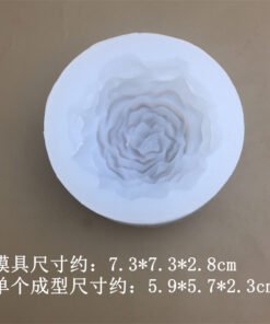 Alternative view of Vedini Small Peony Flower Shape Silicone Mold | 3D DIY Fondant Candle, Soap Mould Code JKB 3046