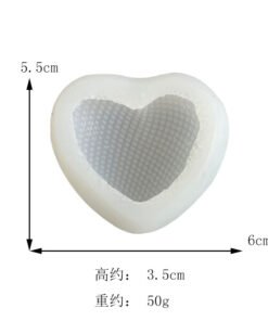 Alternative view of Vedini Diamond shaped heart mousse silicone molds, fondant soft chocolate molds jkb-2037